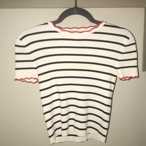 Zara Sweaters - Zara knit striped short sleeve sweater Zara Sweaters - Zara knit striped short sleeve sweater